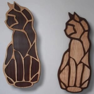 Gatos geométricos decorativos