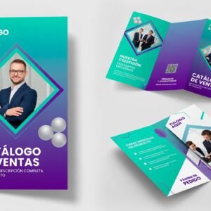 Trípticos Corporativos 25 unidades Full Color