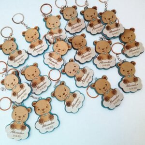Recuerdos de Baby Shower — llavero oso (15 unidades)